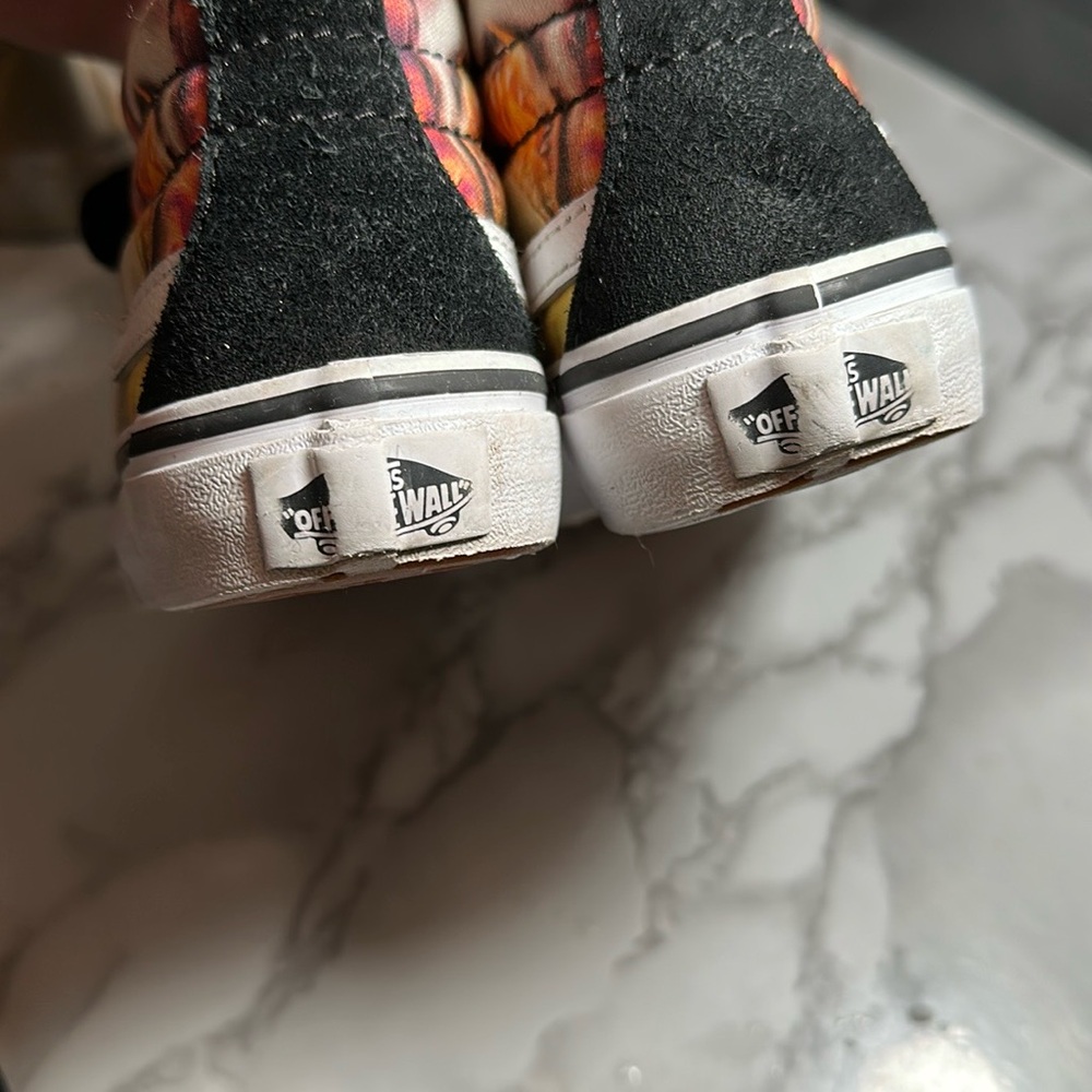 Vans Sk8 shark shoes little Kids toddler sunset High-Top Sneakers sz 12 - Picture 4 of 5